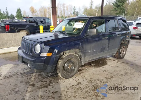 2016 Jeep Patriot Sport from USA, damaged, VIN 1C4NJPBA1GD807647